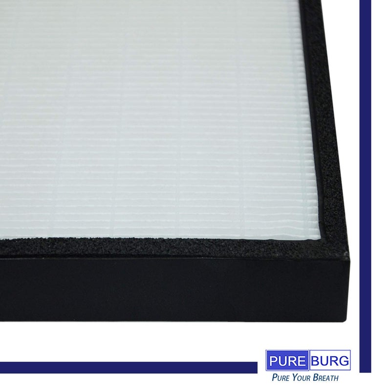 PUREBURG Replacement Filter Compatible with Rabbitair BioGS BioGP SPA-421A SPA-582A Air Purifiers, H13 HEPA Air Clean dust PM2.5 Odor smoke VOCs - Image 4